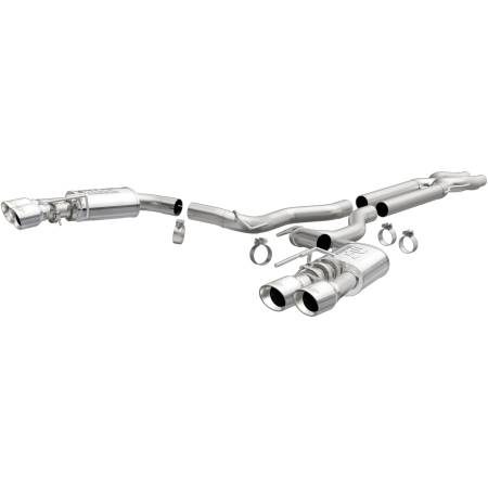 MagnaFlow Exhaust Products - MagnaFlow SYS Cat-Back 2018 Ford Mustang GT 5.0L Competition Dual Exit Polished 4in Tips