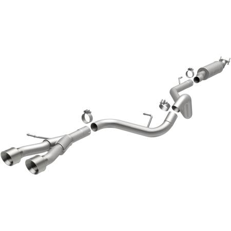 MagnaFlow Exhaust Products - MagnaFlow 13 Hyundai Veloster 1.6L Turbo Dual Center Rear Exit Stainless Cat Back Perf Exhaust