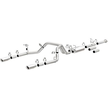 MagnaFlow Exhaust Products - MagnaFlow Stainless Cat-Back Exhaust 2015 Chevy Silverado 2500HD 6.0L Dual Split Rear Exit 4in