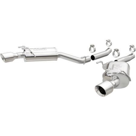 MagnaFlow Exhaust Products - MagnaFlow Axle-Back Stainless Dual Split 4in Polished Tips 10-15 Chevrolet Camaro Convert. 3.6L V6