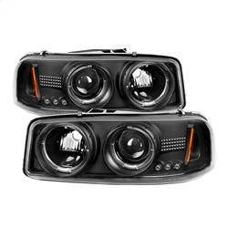 Spyder Auto - Spyder GMC Sierra 1500/2500/3500 99-06 Projector Headlights LED Halo LED Black PRO-YD-CDE00-HL-BK