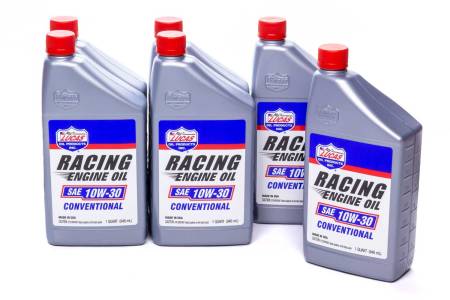 Lucas Oil - Lucas Motor Oil - Racing - 10W30 - Conventional - 1 qt Bottle - Set of 6