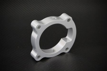Torque Solution - Torque Solution Throttle Body Spacer (Silver): Hyundai Genesis Coupe 2.0T 2010-2012