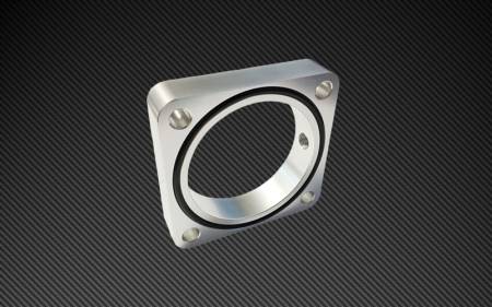 Torque Solution - Torque Solution Throttle Body Spacer 2013+ Subaru BRZ/Scion FR-S - Silver