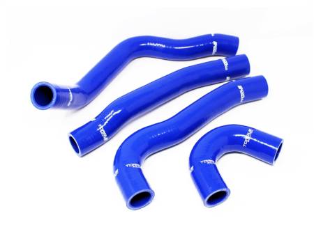 Torque Solution - Torque Solution 08-15 Mitsubishi Evolution X Silicone Radiator Hose Kit - Blue