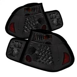 Spyder Auto - Spyder BMW E46 3-Series 02-05 4Dr Tail Lights Smke ALT-YD-BE4602-4D-LED-SM