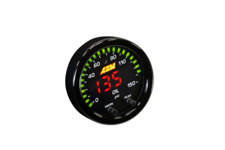 AEM Electronics - AEM X-Series 0-150 Oil Pressure Gauge Kit