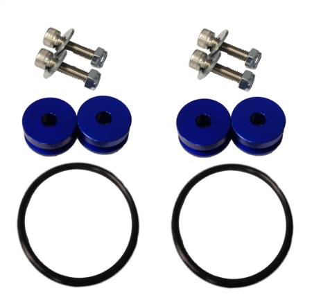 Torque Solution - Torque Solution Universal Billet Bumper Quick Release Kit Universal Blue