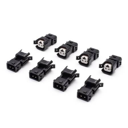 BLOX Racing - BLOX Racing Quick Connectors - EV4/EV14 to Honda OBD2 (Set of 8)