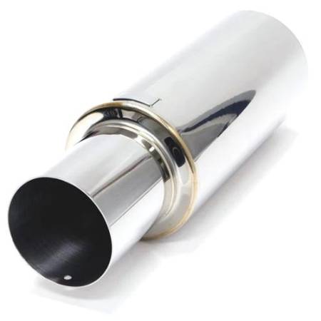 BLOX Racing - BLOX Racing 63.5mm N1 304 SS Universal Exhaust Muffler w/ Straight Tip