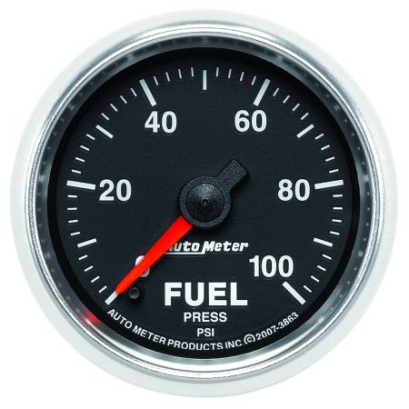 Innovate Motorsports - Innovate Motorsports MTX Analog Fuel Pressure 0-100psi Gauge Kit - Black Dial
