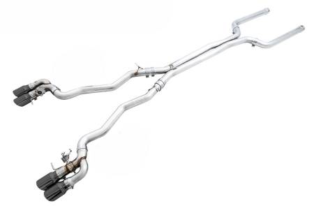AWE Tuning - AWE 18-19 BMW F90 M5 SwitchPatch Cat-Back Exhaust- Black Diamond Tips