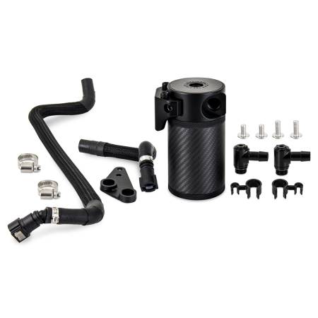 Mishimoto - Mishimoto 2020+ Chevrolet Corvette C8 Baffled Oil Catch Can Kit (PCV Side) - Carbon Fiber
