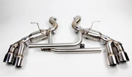 Mishimoto - Mishimoto 2016+ Chevrolet Camaro SS Quad-Tip Pro Axle-Back Exhaust w/ Polished Tips