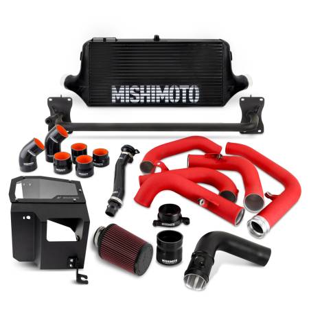 Mishimoto - Mishimoto 2022+ WRX Intercooler Kit W/ Intake BK Core WRD Pipes