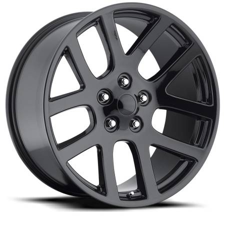 Factory Reproductions Wheels - FR 60 - Ram Truck SRT10 Replica Wheel 24x10 5x5.5 ET25.4 77.8CB Gloss Black