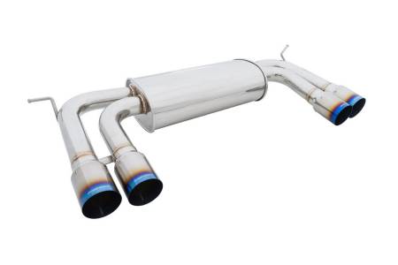 Megan Racing - Megan Racing Supremo Exhaust System: BMW X6M 2010-14 Titanium Blue Tips