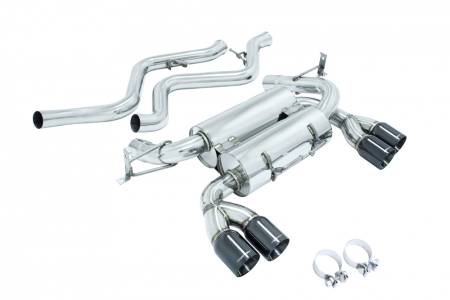 Megan Racing - Megan Racing Supremo Exhaust System: BMW E90 M3 4 DR 2008-11 Black Chrome Roll Tips