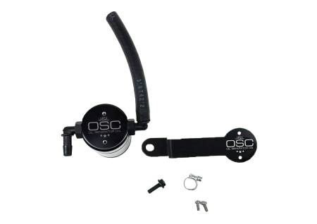 J&L Oil Separator Co - J&L 17-21 Honda Civic Type R Passenger Side Oil Separator 3.0 - Black Anodized
