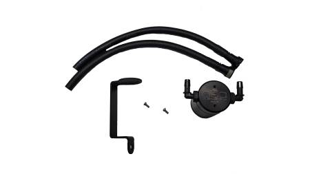 J&L Oil Separator Co - J&L 16-17 Chevrolet SS 6.2L Passenger Side Oil Separator 3.0 - Black Anodized