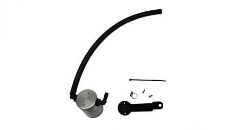 J&L Oil Separator Co - J&L 17-22 Honda CRV 1.5L Turbo Passenger Side Oil Separator 3.0 - Clear Anodized