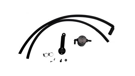 J&L Oil Separator Co - J&L 18-22 Toyota Camry 3.5L V6 Oil Separator 3.0 Passenger Side - Black Anodized