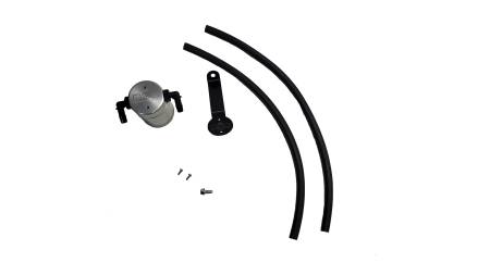 J&L Oil Separator Co - J&L 19-22 Ford/Lincoln SUVs & Trucks w 2.0 EcoBoost Driver Side Oil Separator 3.0 - Clear Anodized