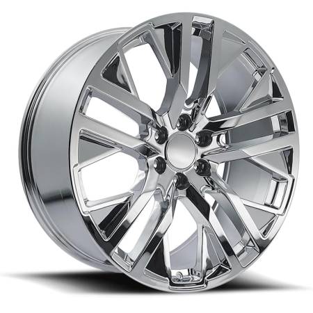 Factory Reproductions Wheels - FR 96 - GMC CarbonPro Replica Wheel 24x10 6x5.5 ET31 78.1CB Chrome
