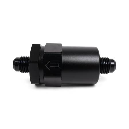 Hybrid Racing - Hybrid Racing Black Inline Fuel Filter -6AN to -6AN (Universal)