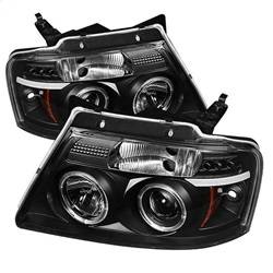 Spyder Auto - Spyder Ford F150 04-08 Projector Headlights Version 2 LED Halo LED Blk PRO-YD-FF15004-HL-G2-BK