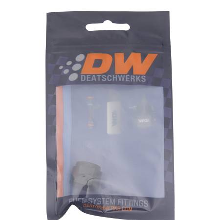 DeatschWerks - DeatschWerks 6AN Female Flare Cap - Anodized Matte Black