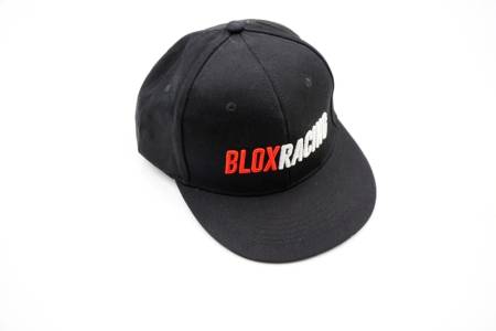 BLOX Racing - BLOX Racing Snapback Cap Black with Red and White Logo - BLOX Racing - New Style Flat Bill