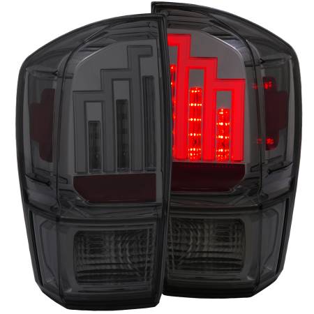 ANZO Headlights, Tail Lights and More  - ANZO 2016-2017 Toyota Tacoma LED Taillights Smoke