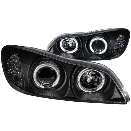 ANZO Headlights, Tail Lights and More  - ANZO 2000-2004 Infiniti I30 Projector Headlights w/ Halo Black