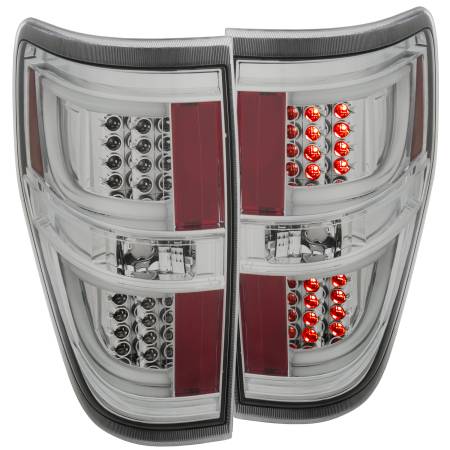ANZO Headlights, Tail Lights and More  - ANZO 2009-2013 Ford F-150 LED Taillights Chrome