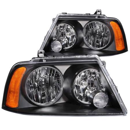 ANZO Headlights, Tail Lights and More  - ANZO 2003-2006 Lincoln Navigator Crystal Headlights Black