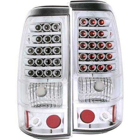 ANZO Headlights, Tail Lights and More  - ANZO 2003-2006 Chevrolet Silverado 1500 LED Taillights Chrome