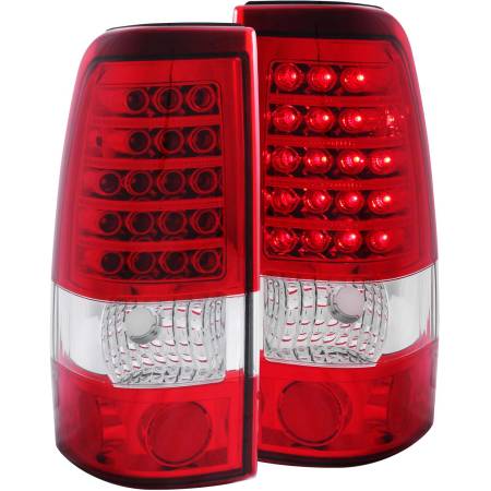 ANZO Headlights, Tail Lights and More  - ANZO 1999-2007 Chevrolet Silverado 1500 LED Taillights Red/Clear