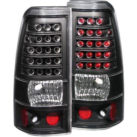 ANZO Headlights, Tail Lights and More  - ANZO 1999-2007 Chevrolet Silverado 1500 LED Taillights Black