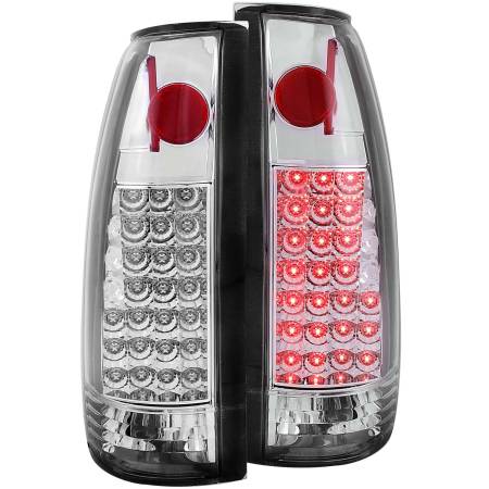 ANZO Headlights, Tail Lights and More  - ANZO 1999-2000 Cadillac Escalade LED Taillights Chrome