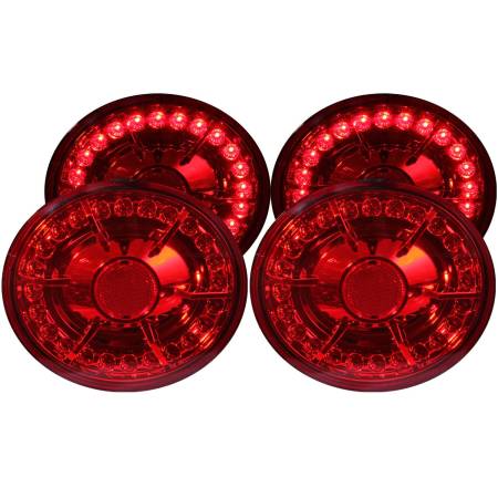ANZO Headlights, Tail Lights and More  - ANZO 2005-2010 Chevrolet Corvette LED Taillights Red 4pc