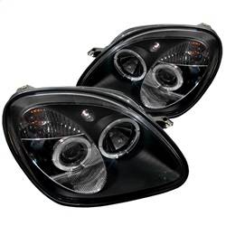 Spyder Auto - Spyder Mercedes Benz SLK 98-04 1PC Projector Halogen Model- LED Halo Blk PRO-YD-MBSLK98-1PC-HL-BK