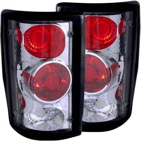 ANZO Headlights, Tail Lights and More  - ANZO 2000-2005 Ford Excursion Taillights Chrome