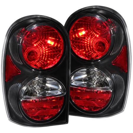 ANZO Headlights, Tail Lights and More  - ANZO 2002-2007 Jeep Liberty Taillights Black