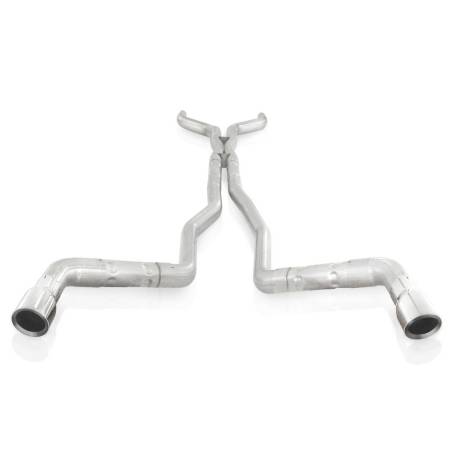 Stainless Works - Stainless Works 10-15 Camaro 6.2L 3in Dual Chambered Catback System X-Pipe Factory Connect