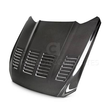 Anderson Composites - Anderson Composites 15-17 Ford Mustang (Excl. GT350/GT350R) Type-TW Double Sided Hood