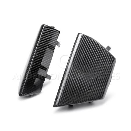 Anderson Composites - Anderson Composites 15-20 Ford Mustang Shelby GT350 Carbon Fiber Front Upper Grille Inserts