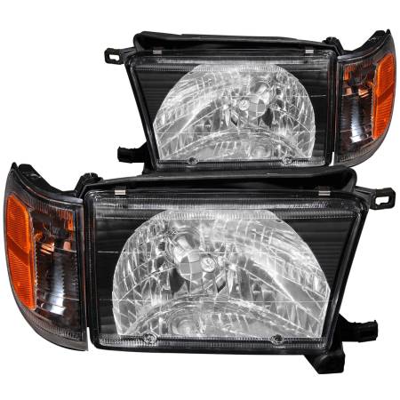 ANZO Headlights, Tail Lights and More  - ANZO 1999-2002 Toyota 4Runner Crystal Headlights Black