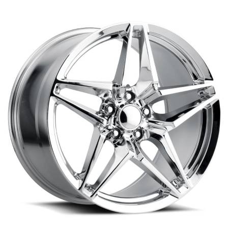 Factory Reproductions Wheels - FR 29 - C7 ZR1 Corvette Replica Wheel 20x12 5x4.75 ET59 70.3CB Chrome
