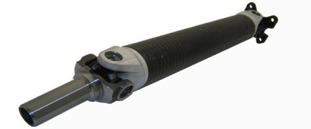 Driveshaft Shop - DSS Ford 05+ Mustang GT w/ T56 Mag XL 6sp Conv Carbon Fiber Shaft OE Pinion Billet Yoke FDSH9-C-MAG2